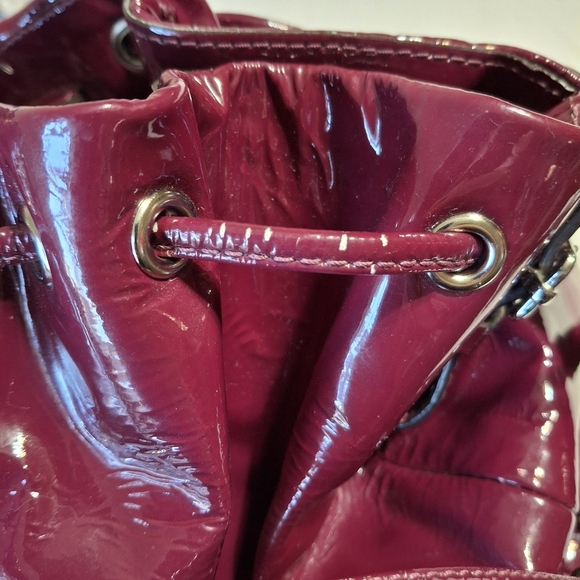 Coach Patent 17745 Madison Marielle Drawstring Bucket Shoulder Bag Hobo Tote - Picture 11 of 12